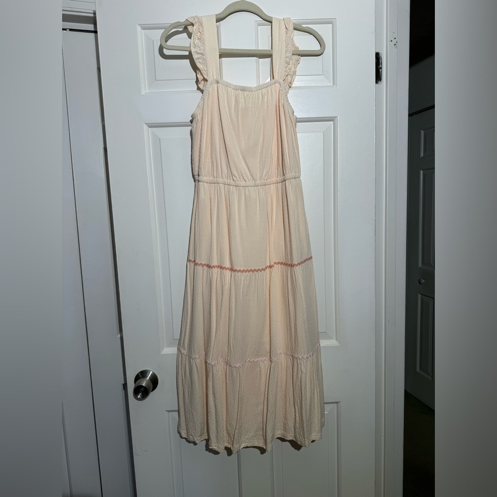 Rickrack Trim Midi Cami Dress